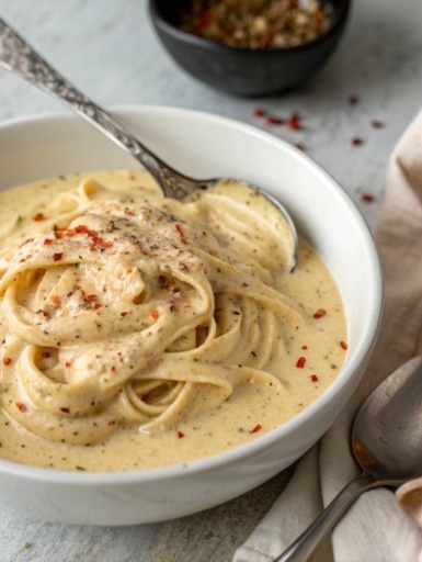 creamy jerk alfredo sauce