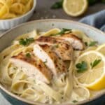 lemon chicken pasta dairy substitute
