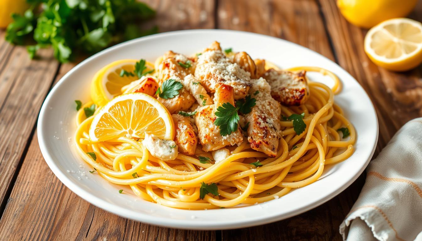 Lemon Chicken Pasta Dairy Substitute: Easy Recipe