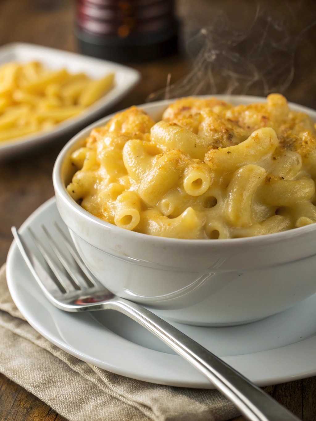 Macaroni and Cheese cooking 