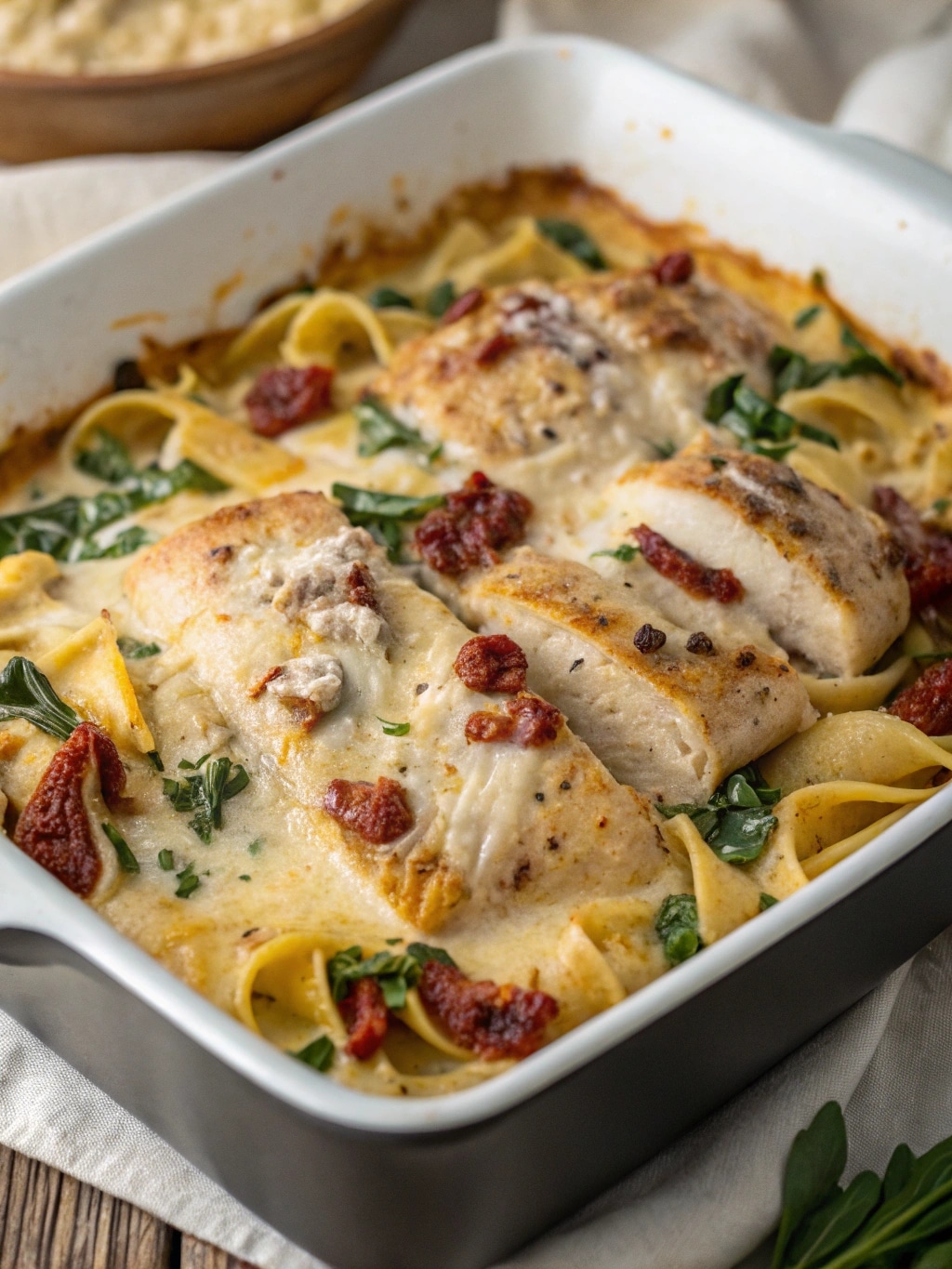 Tuscan Chicken Casserole