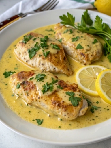 creamy lemon garlic chicken