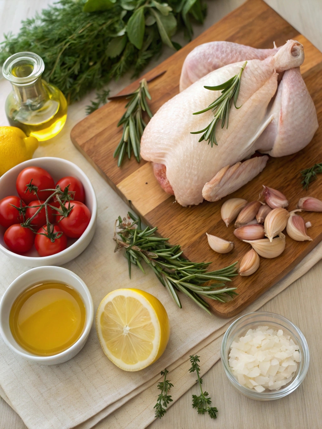 ingredients roman style chicken with chicken