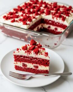 Red Velvet Poke Cake