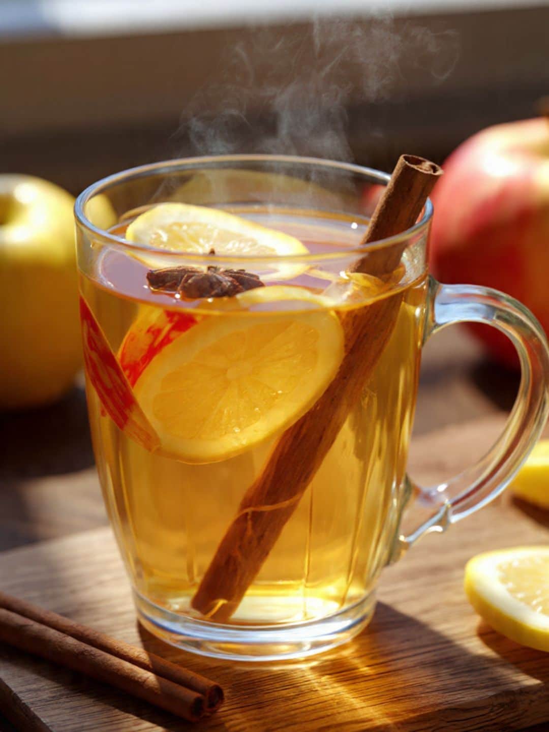 Apple peel for weight loss tea served with oat muffins