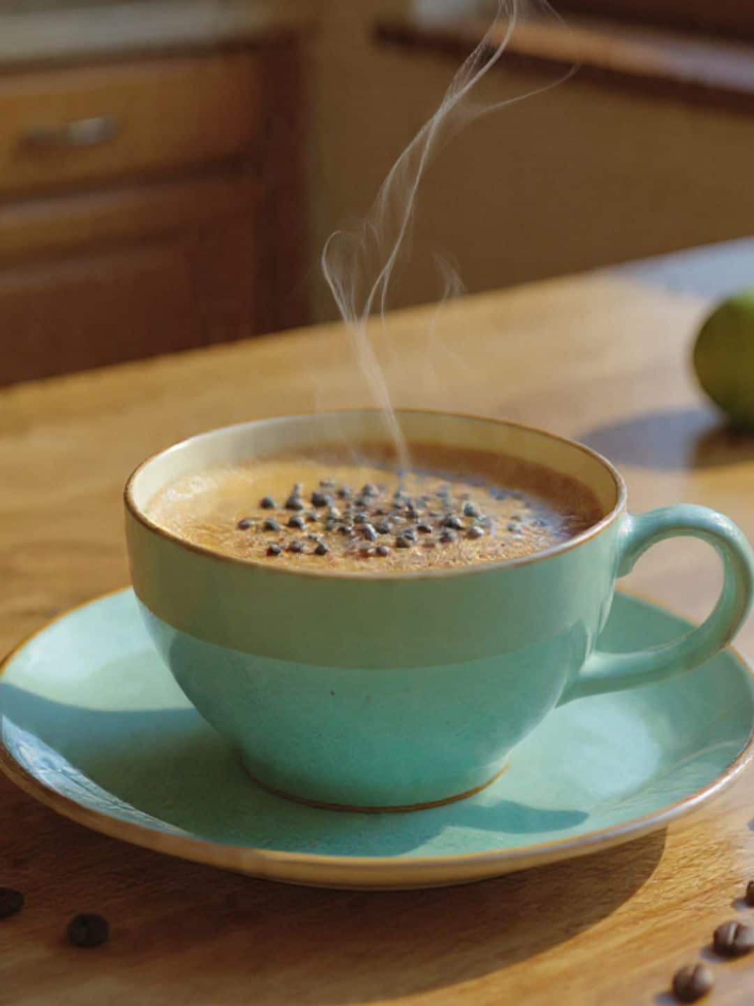 Chia seeds in coffee 2