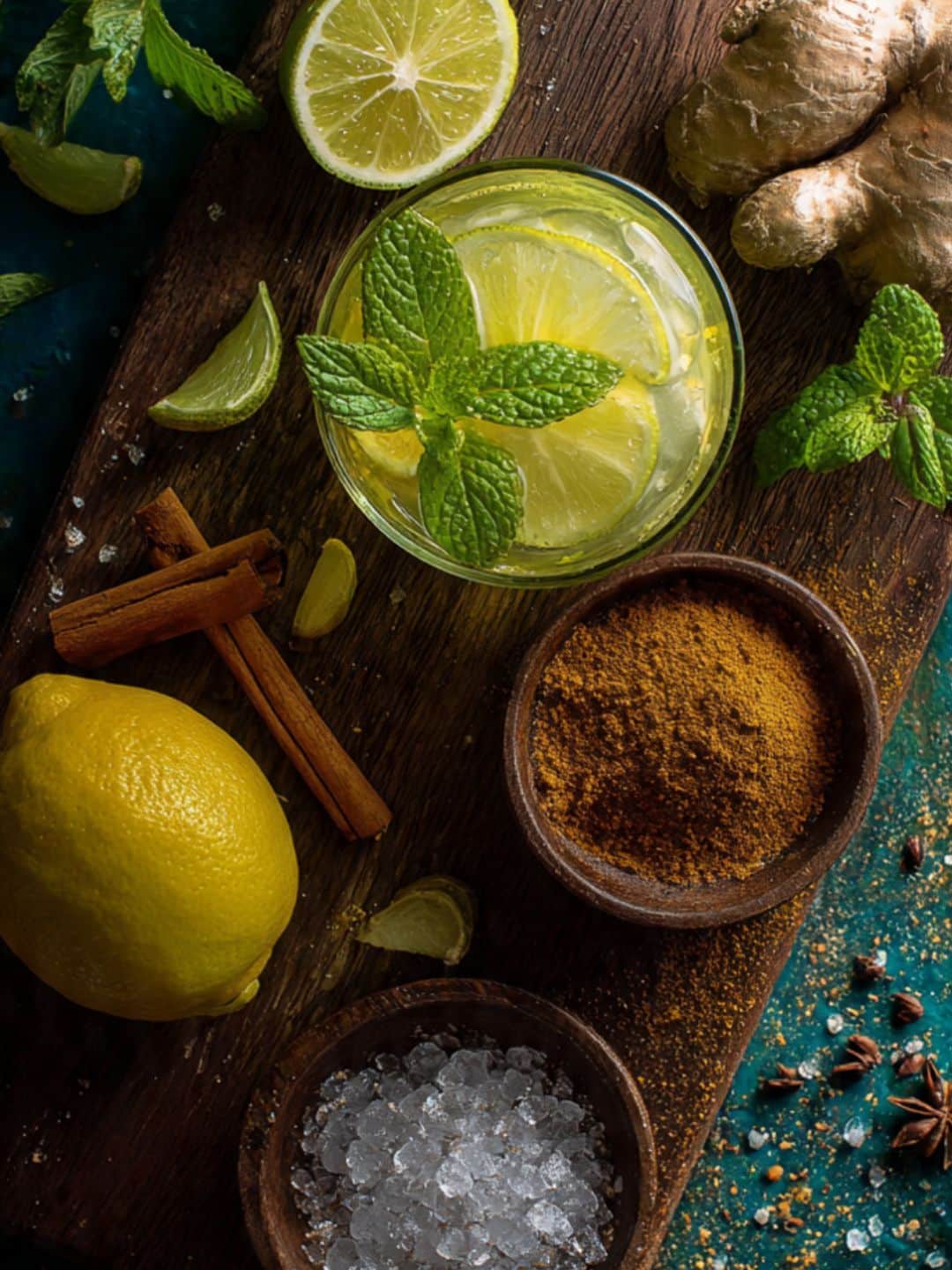 Natural mounjaro recipe herbal tea in glass mug