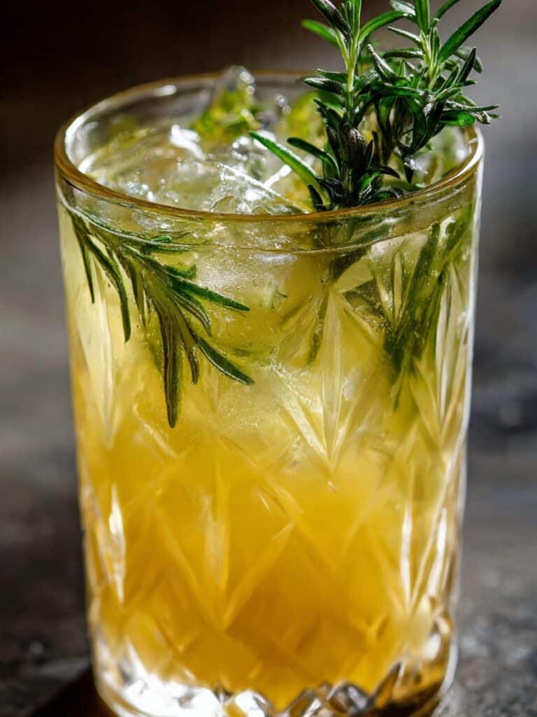 Natural mounjaro recipe herbal tea in glass mug