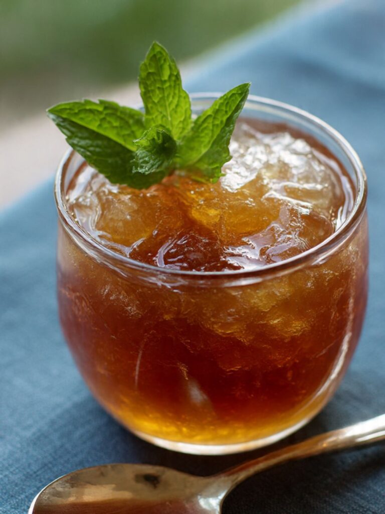 Dr. Mark Hyman gelatin recipe in a glass cup for gut health