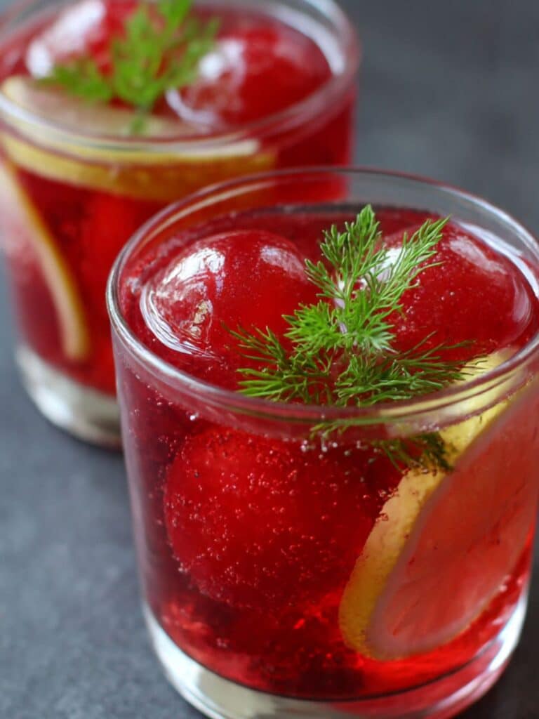 Gelatin weight loss drink in a glass cup for appetite control