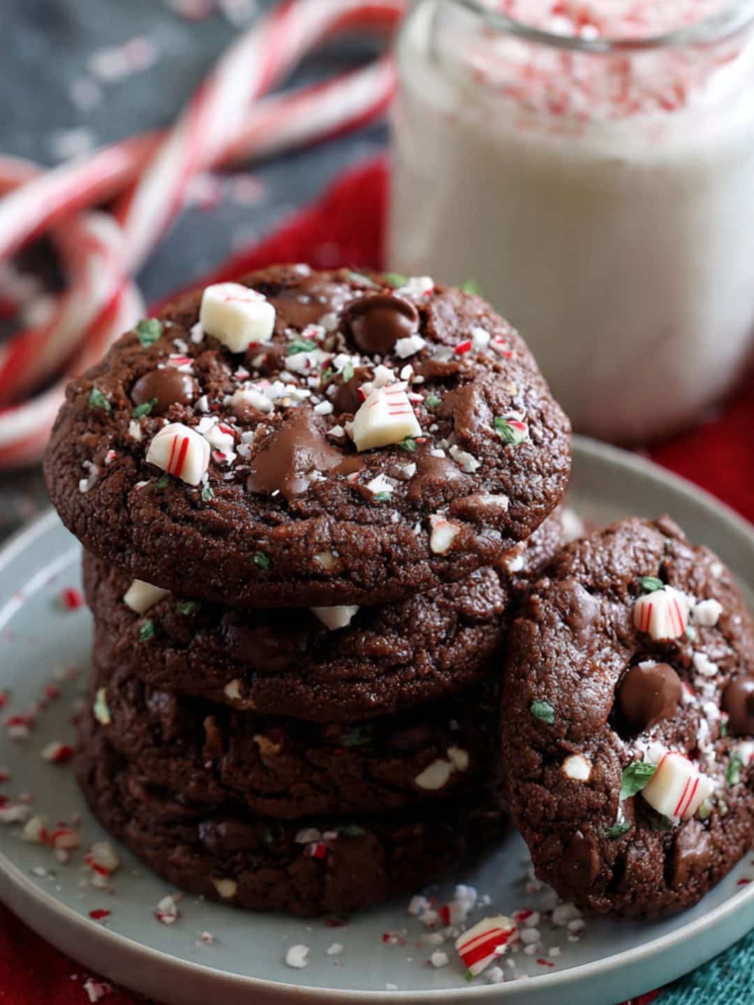 Double Chocolate Peppermint Cookies 1
