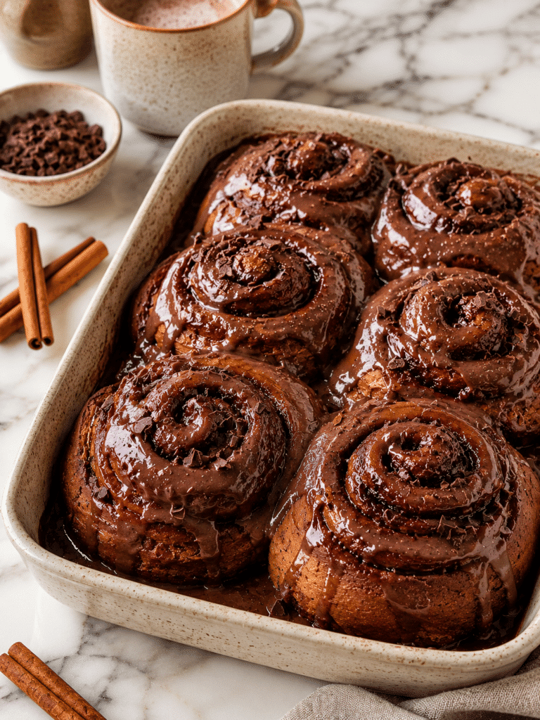 Mexican Hot Chocolate Sweet Rolls