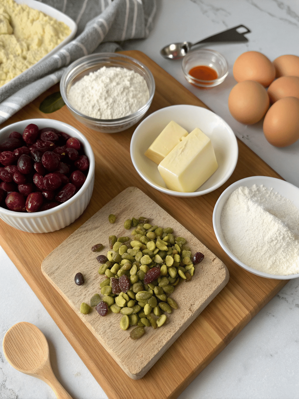 ingredidients cranberry pistachio shortbread co