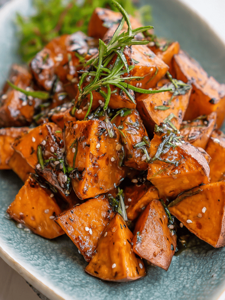 japanese sweet potato roasted on wooden board