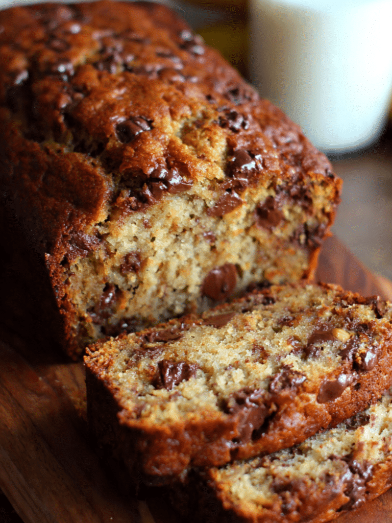One-bowl chocolate chip banana bread recipe featured image