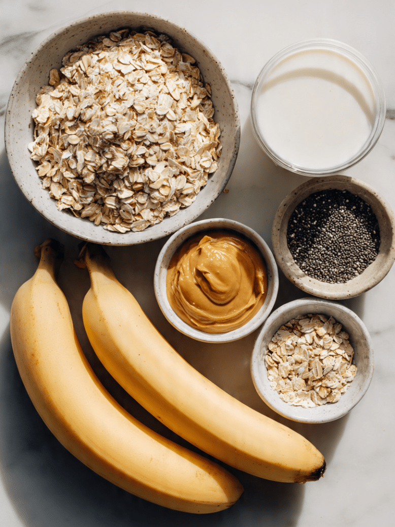 Banana overnight oats 1