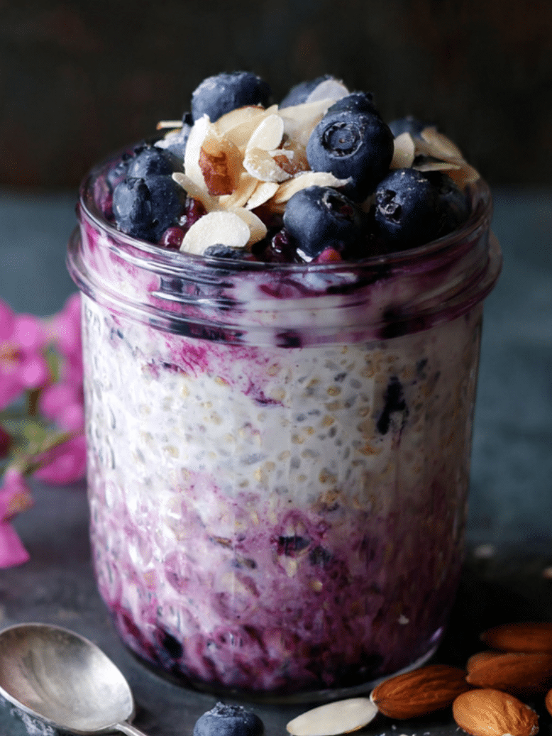 Blueberry Overnight Oats 1
