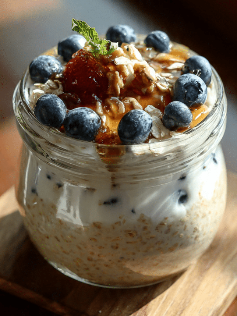 Overnight Oats With Yogurt 1