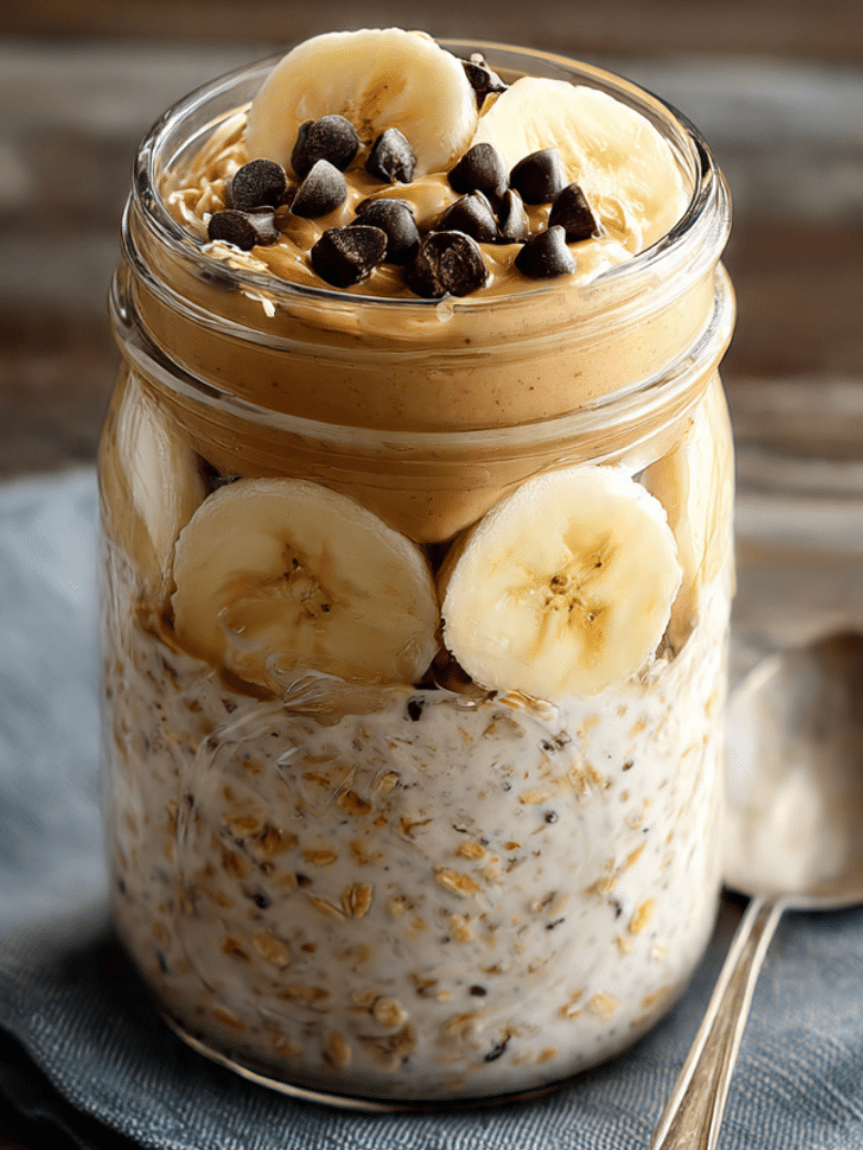 Peanut butter overnight oats