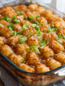 Doritos Casserole Recipe baked with ground beef and melted cheese