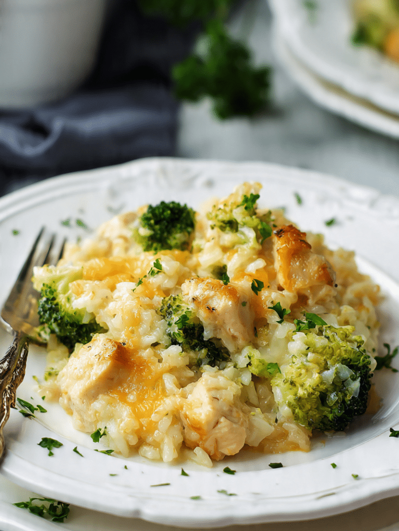 Cheesy Chicken Broccoli Rice Casserole (2) Cheesy Chicken Broccoli Rice Casserole 2