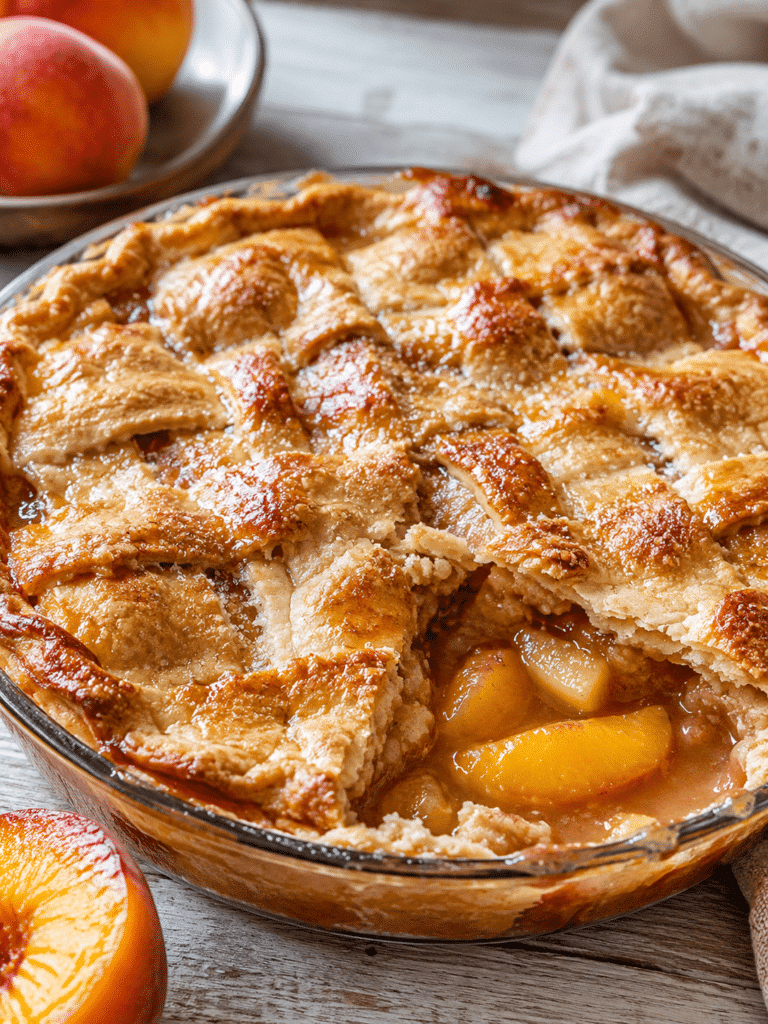 Double Crust Peach Cobbler: The Southern Classic That Melts in Every Bite