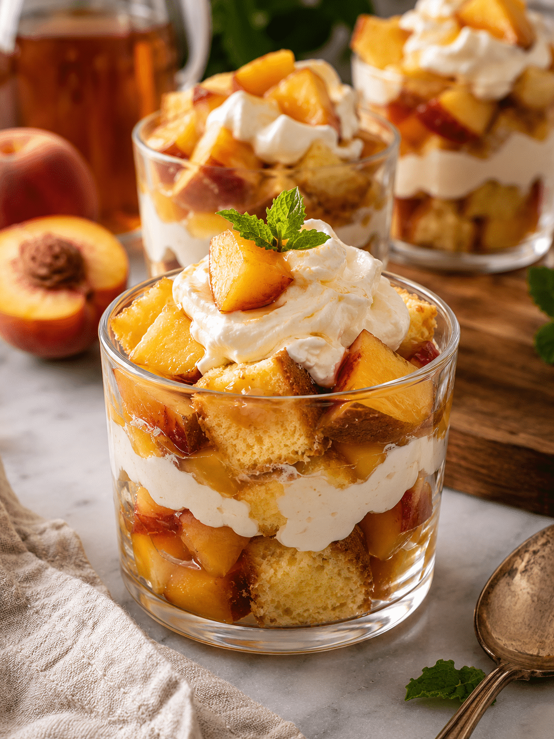 Iced Tea Pound Cake Trifles