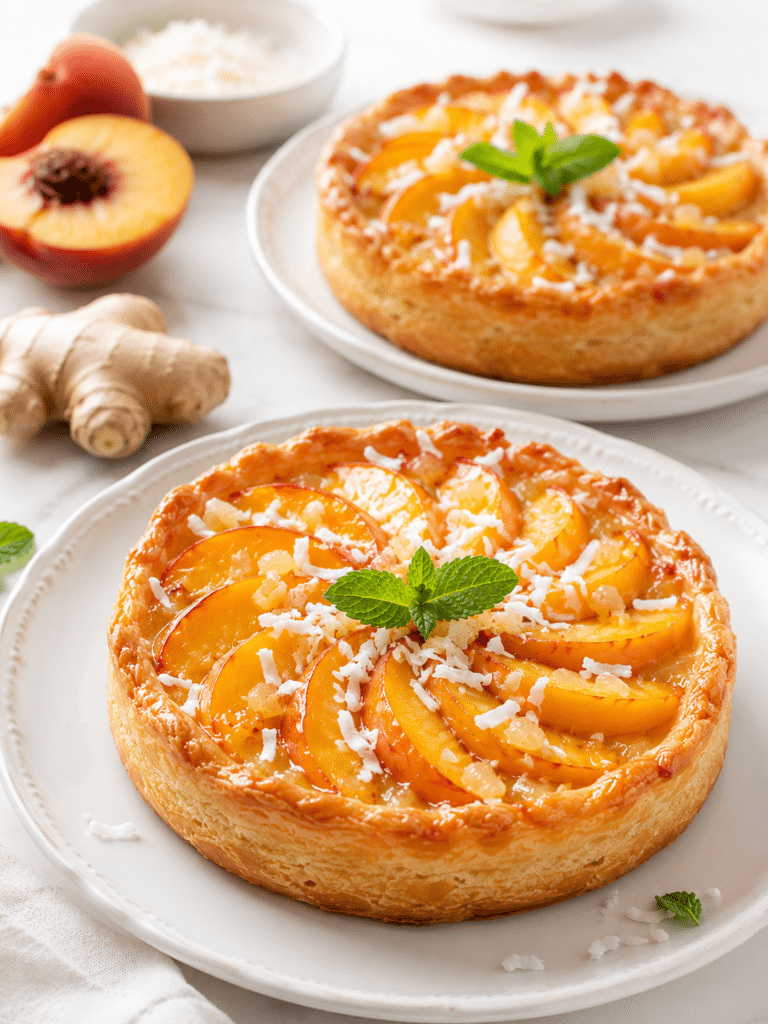 Peach Tarts with Ginger and Coconut: The Summer Dessert You Need Right Now