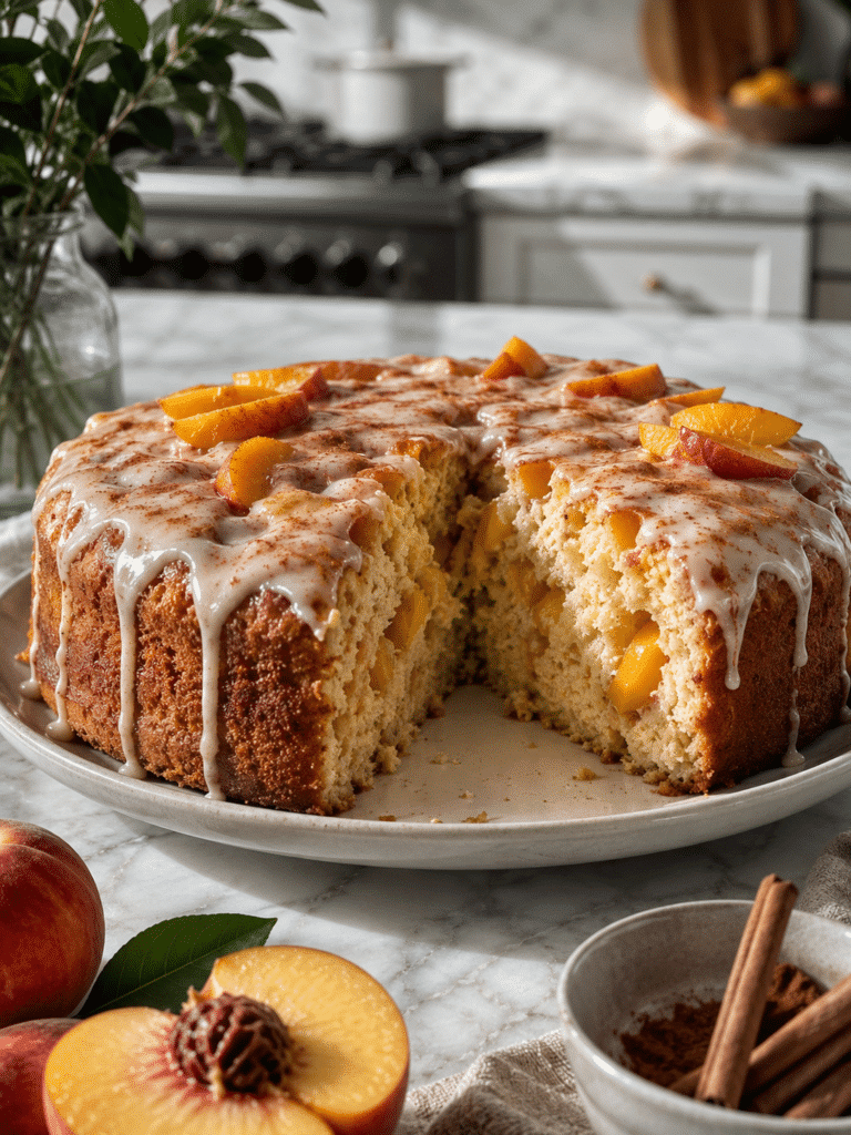 Peach Yogurt Cake with Cinnamon Glaze – The Only Recipe You’ll Ever Need