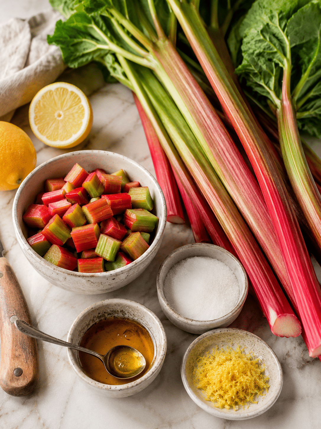Rhubarb sauce recipe ingedients