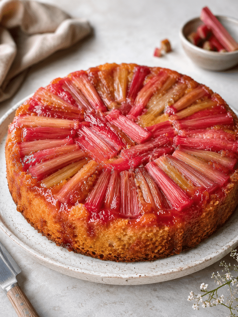 Rhubarb Upside Down Cake: The Only Recipe You’ll Ever Need