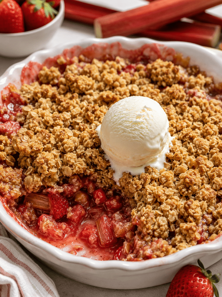 Strawberry Rhubarb Crisp