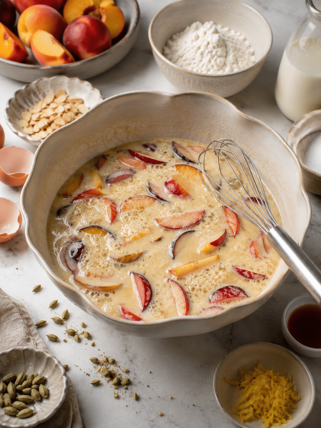 Cardamom and Stone Fruit Clafoutis 1