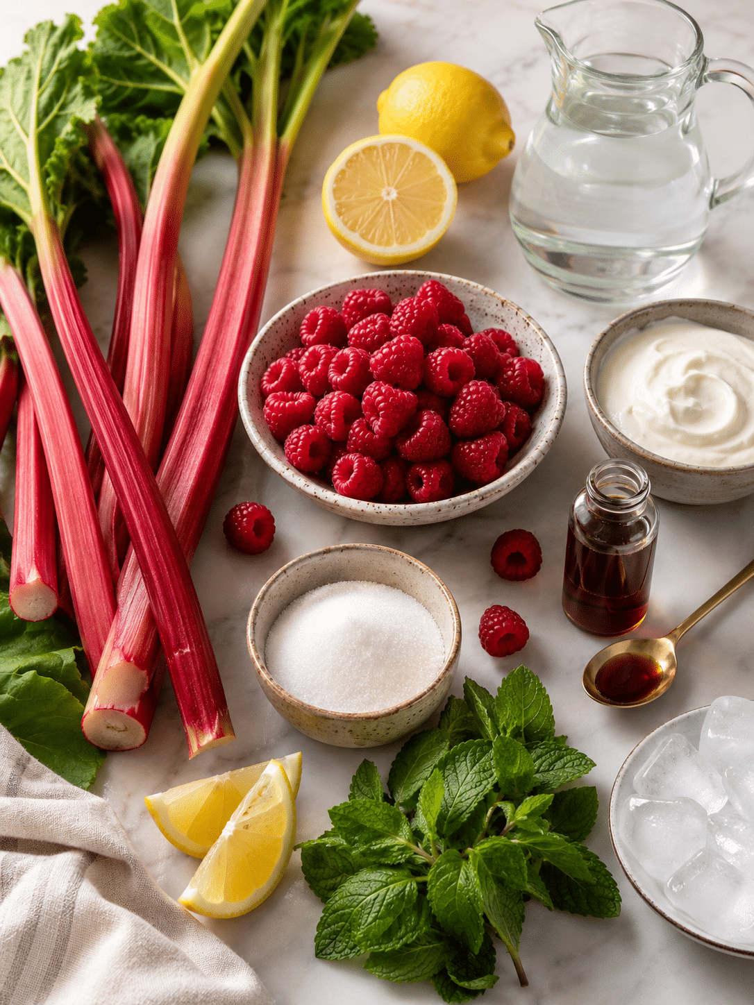 Chilled Rhubarb and Raspberry Soup 1
