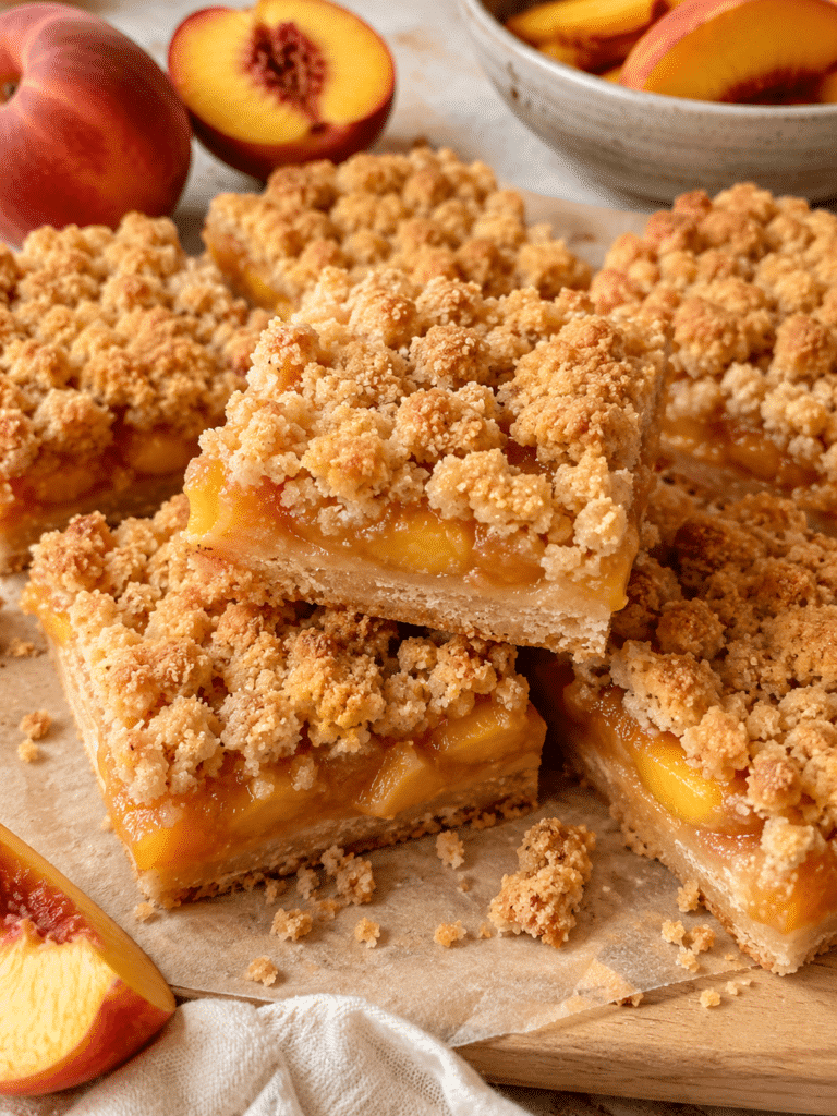 Peach Crumb Bars: Easy Homemade Summer Dessert