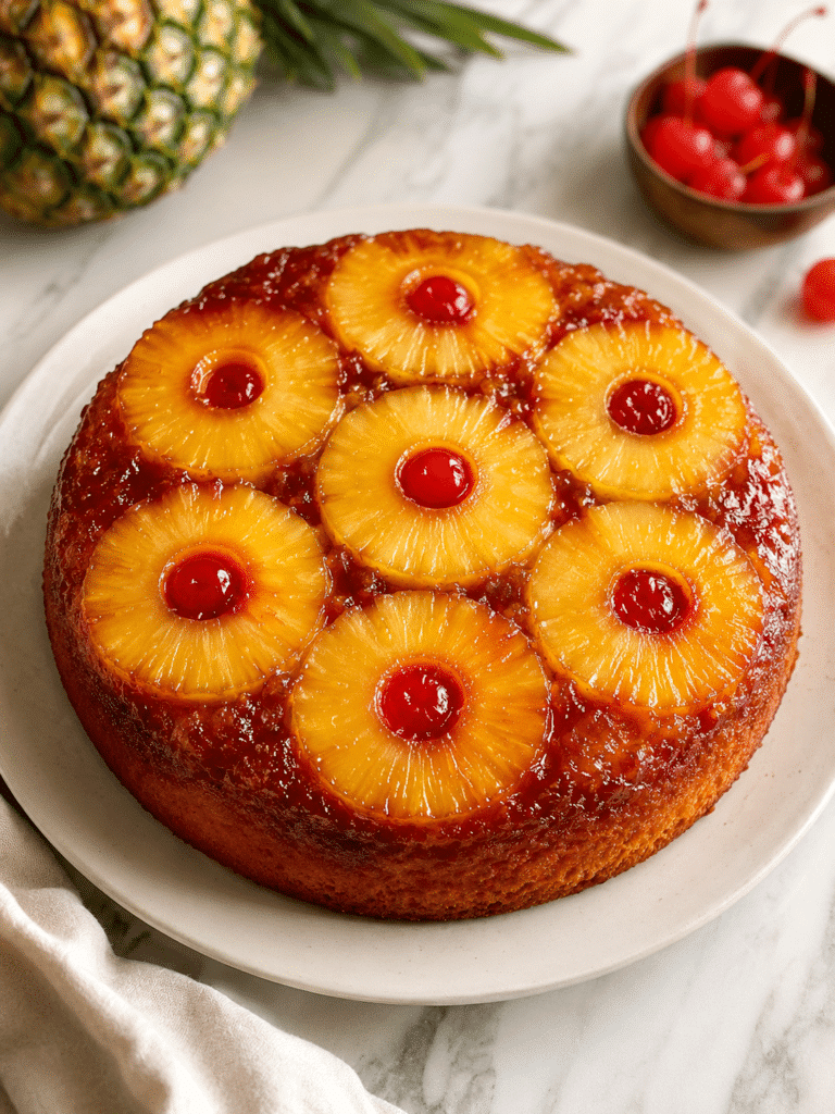 Pineapple Upside Down Cake That Turns Out Golden Every Time