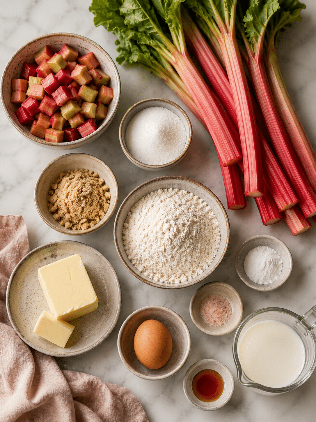 Rhubarb Buckle ingredients