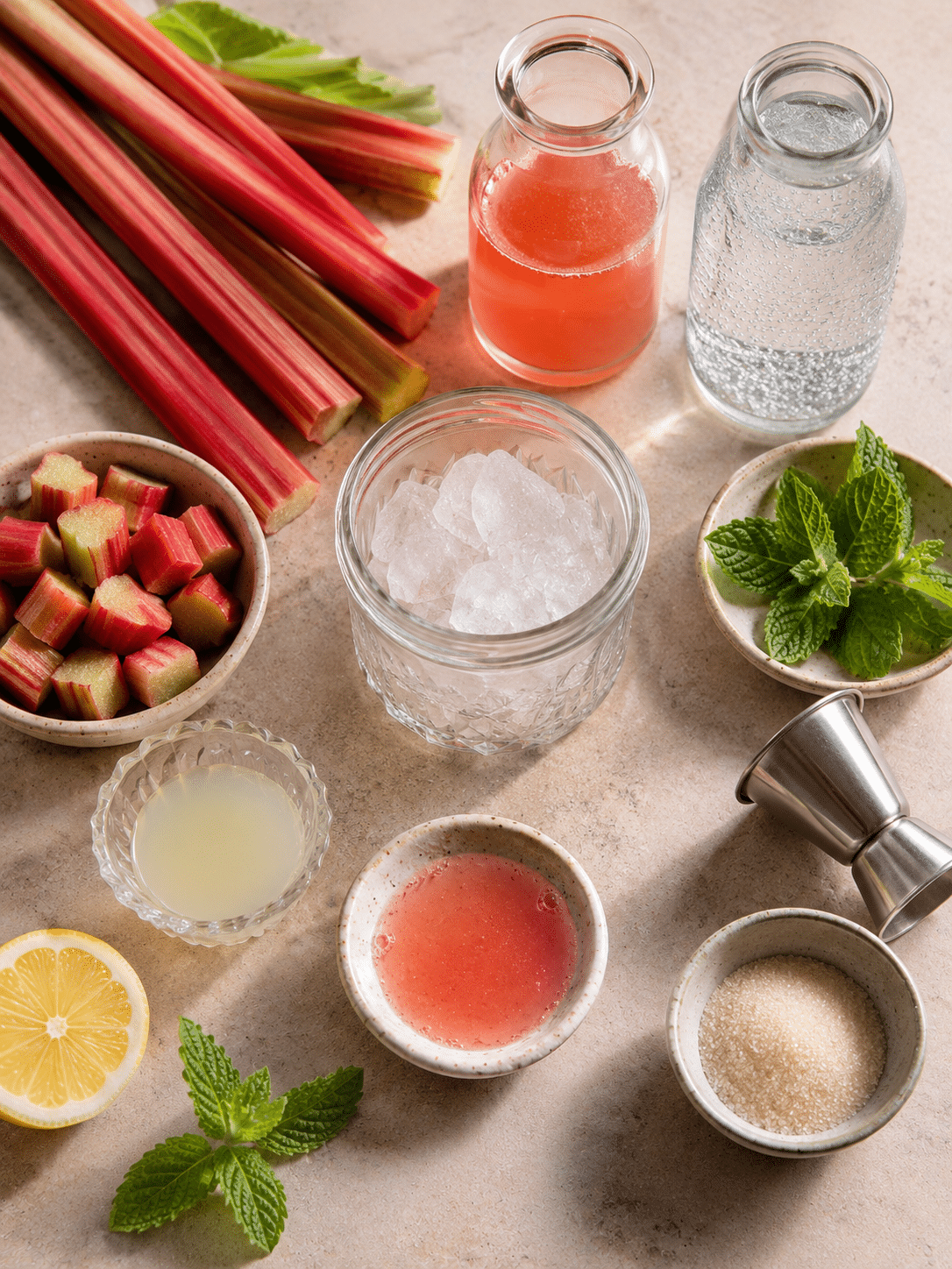 Rhubarb Fizz ingredients