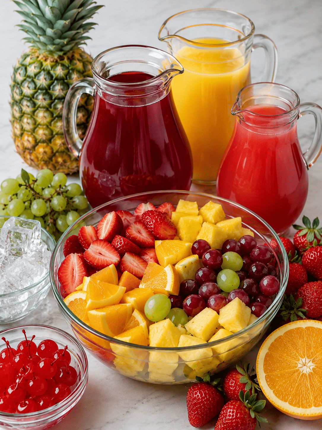 ingredients for Fruit punch recipe